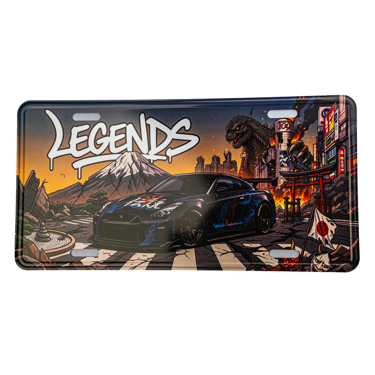 Placa GTR Godzilla - Colección Legends