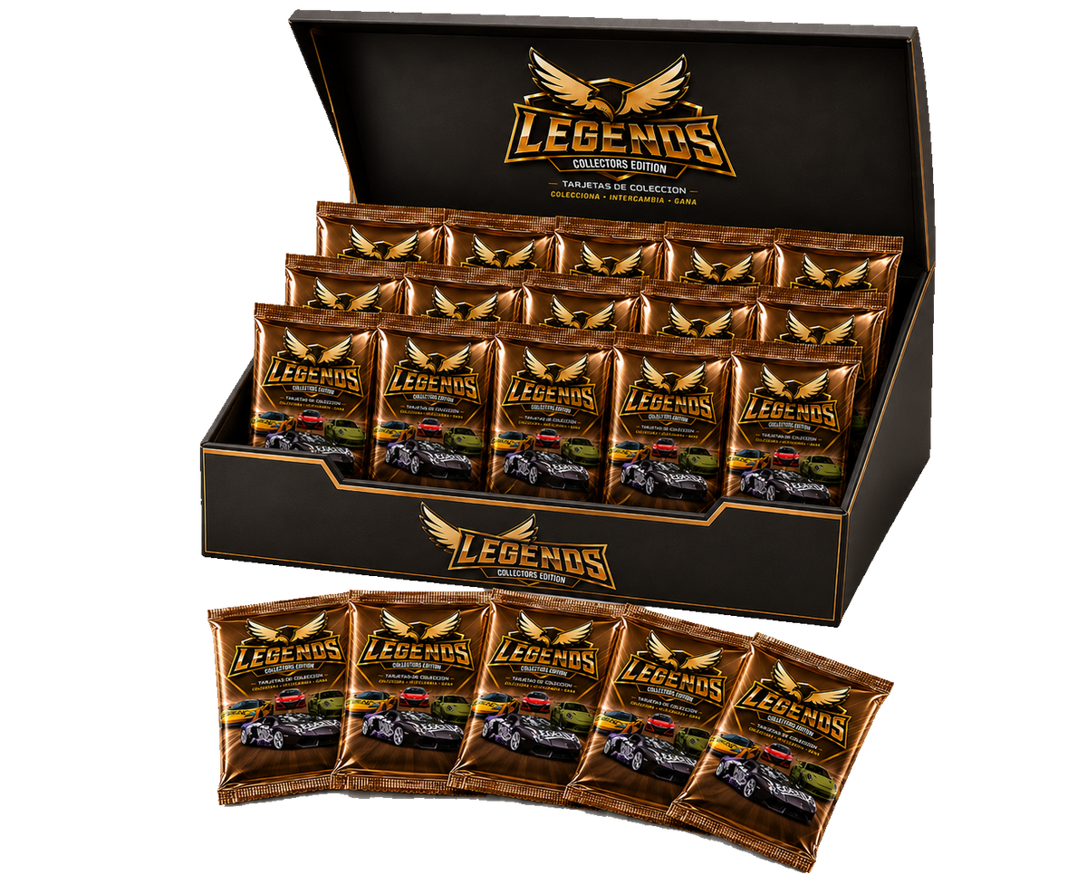 Caja Legends Collectors Edition con 20 sobres de tarjetas