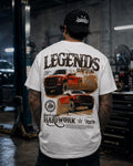 Playera Legends Ford Raptor Performance puesta, en el taller