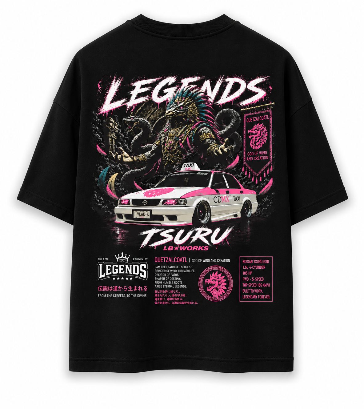 Playera - Legends Quetzalcóatl Tsuru Edition